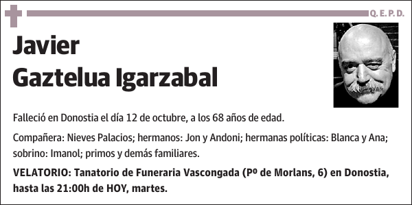 Javier Gaztelua Igarzabal