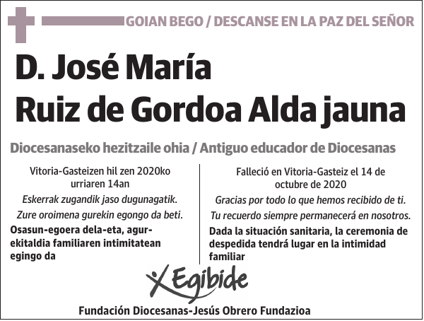 D. José María Ruiz de Gordoa Alda