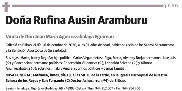 Rufina Ausin Aramburu