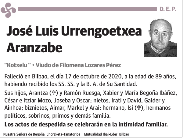 José Luis Urrengoetxea Aranzabe