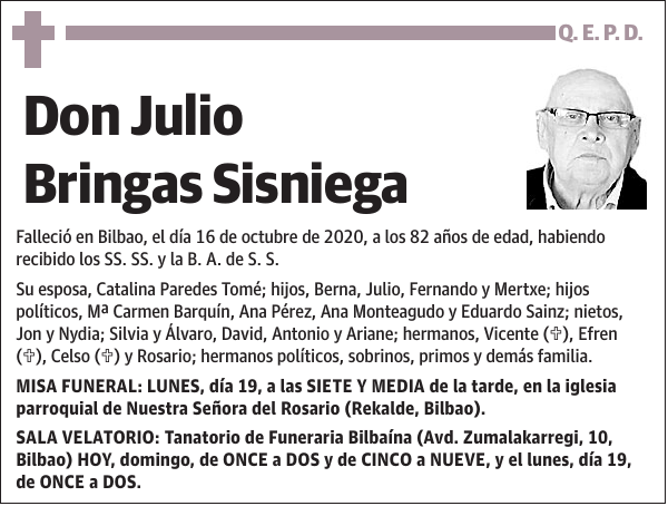 Julio Bringas Sisniega