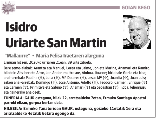 Isidro Uriarte San Martin