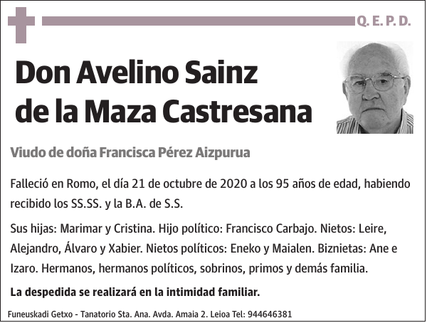 Avelino Sainz de la Maza Castresana