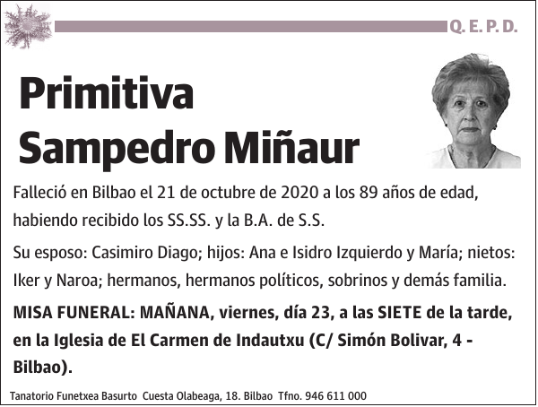 Primitiva Sampedro Miñaur