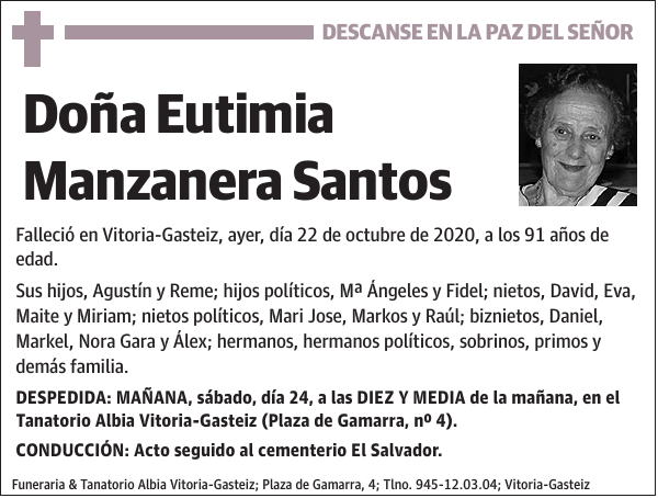 Eutimia Manzanera Santos