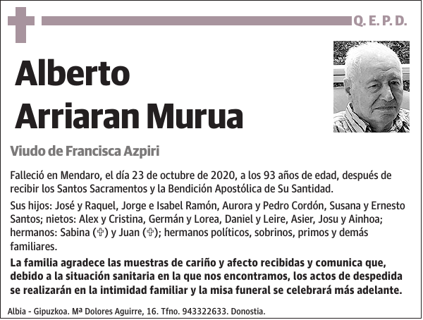 Alberto Arriaran Murua