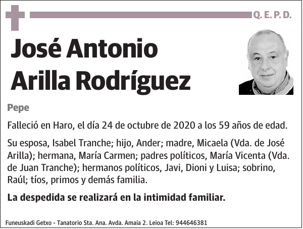 José Antonio Arilla Rodríguez Pepe