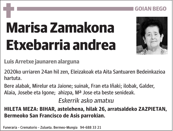 Marisa Zamakona Etxebarria