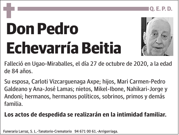 Pedro Echevarría Beitia