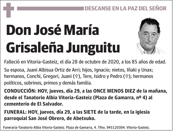 José María Grisaleña Junguitu