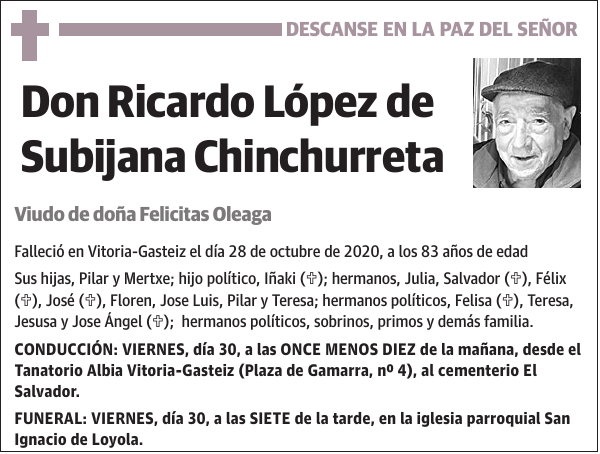 Ricardo López de Subijana Chinchurreta