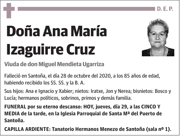 Ana María Izaguirre Cruz