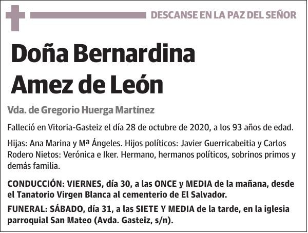 Bernardina Amez de León