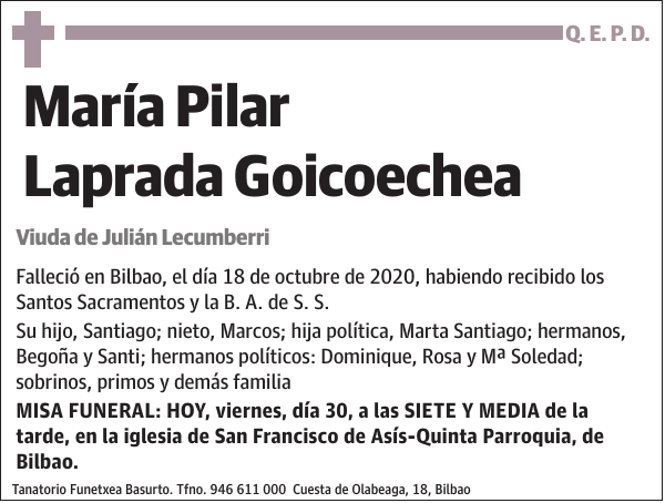 María Pilar Laprada Goicoechea