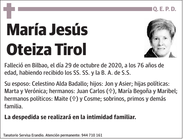 María Jesús Oteiza Tirol