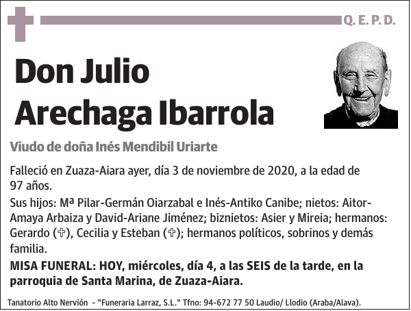 Julio Arechaga Ibarrola