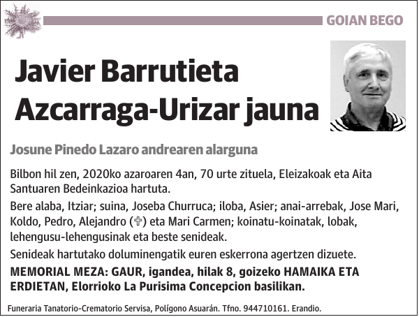 Javier Barrutieta Azcarraga-Urizar