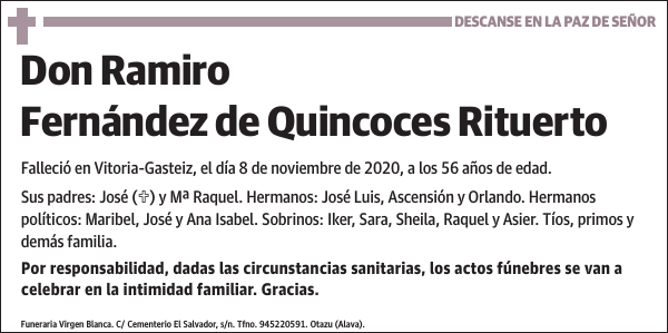 Ramiro Fernández de Quincoces Rituerto