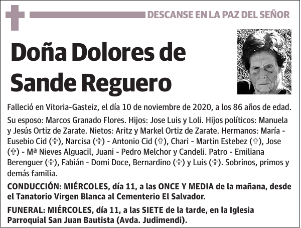 Dolores de Sande Reguero