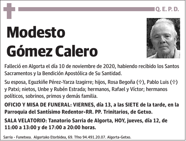 Modesto Gómez Calero