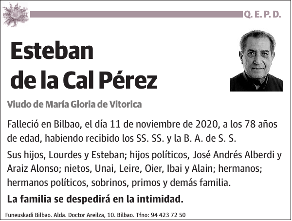 Esteban de la Cal Pérez