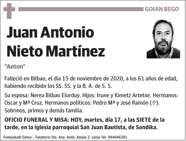 Juan Antonio Nieto Martínez