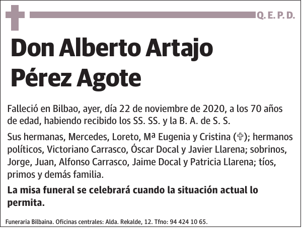 Alberto Artajo Pérez Agote