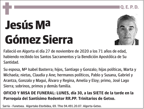 Jesús Mª Gómez Sierra