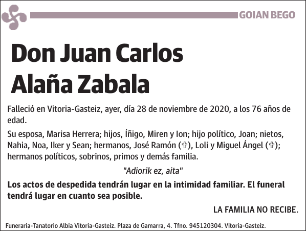 Juan Carlos Alaña Zabala