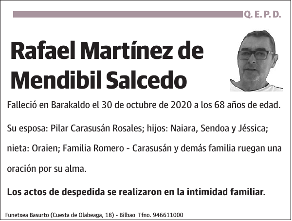 Rafael Martínez de Mendibil Salcedo