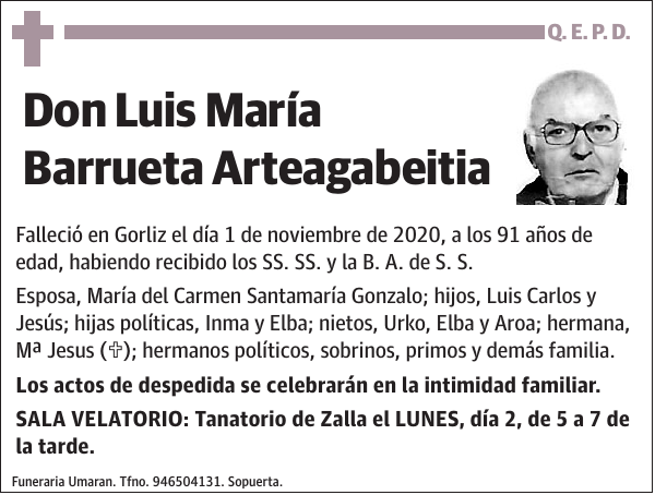 Luis María Barrueta Arteagabeitia