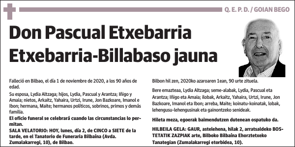 Pascual Etxebarria Etxebarria-Billabaso