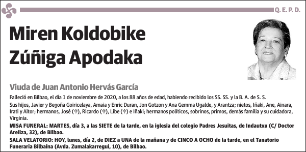 Miren Koldobike Zúñiga Apodaka