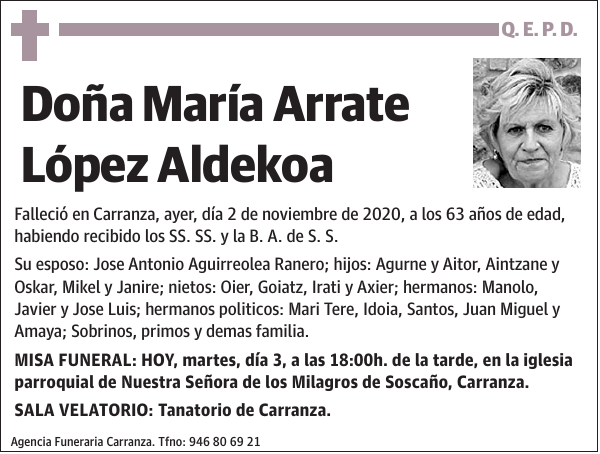 María Arrate López Aldekoa