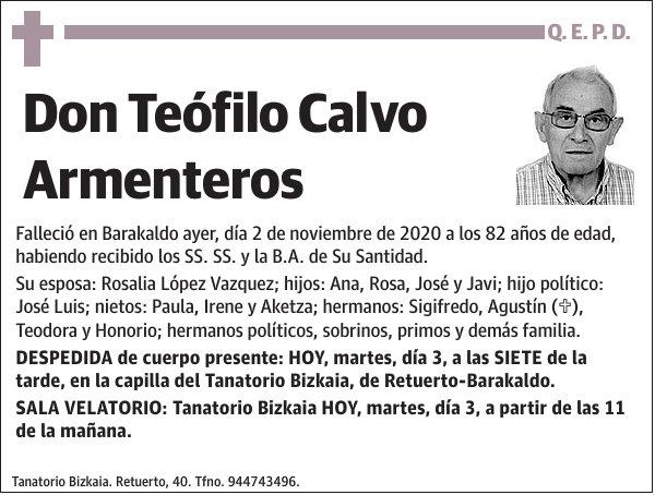 Teófilo Calvo Armenteros