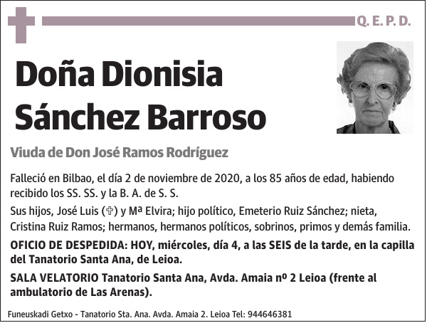 Dionisia Sánchez Barroso