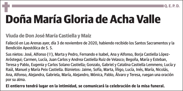 María Gloria de Acha Valle