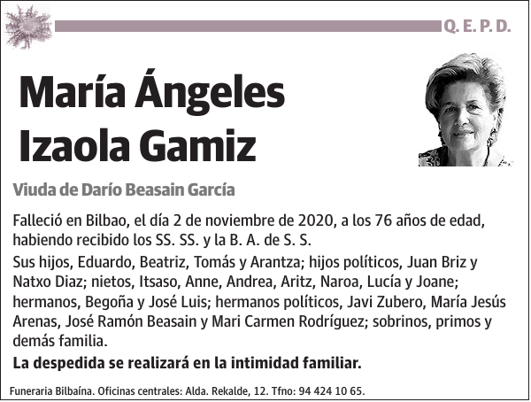 María Ángeles Izaola Gamiz