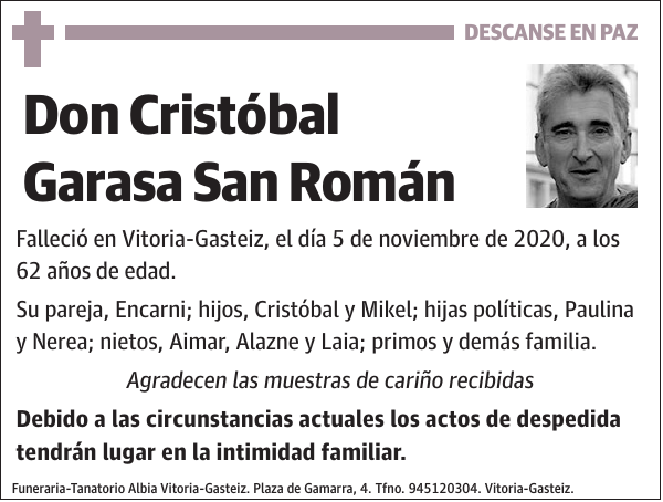 Cristóbal Garasa San Román