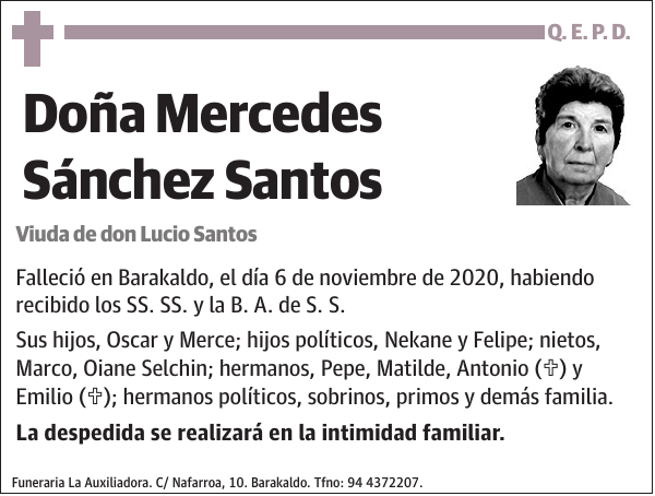 Mercedes Sánchez Santos