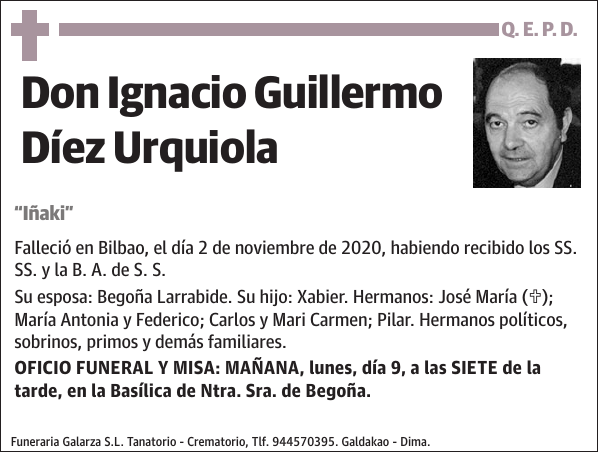 Ignacio Guillermo Díez Urquiola