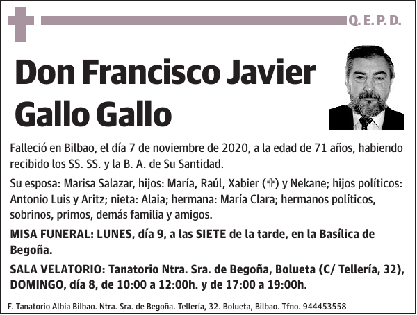 Francisco Javier Gallo Gallo