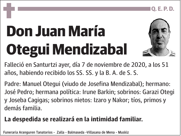 Juan María Otegui Mendizabal