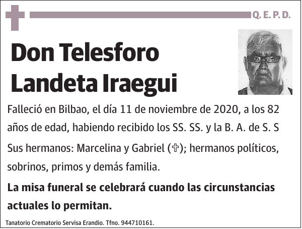 Telesforo Landeta Iraegui