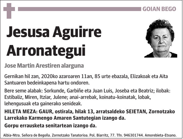 Jesusa Aguirre Arronategui