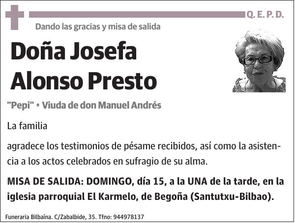 Josefa Alonso Presto