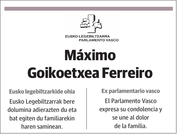 Máximo Goikoetxea Ferreiro