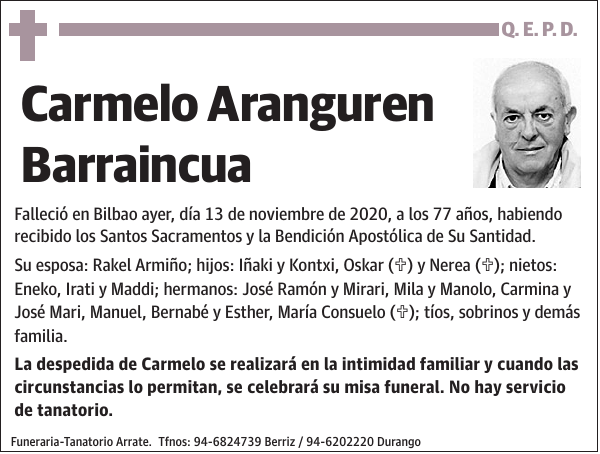 Carmelo Aranguren Barraincua