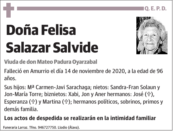 Felisa Salazar Salvide