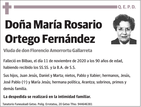 María Rosario Ortego Fernández